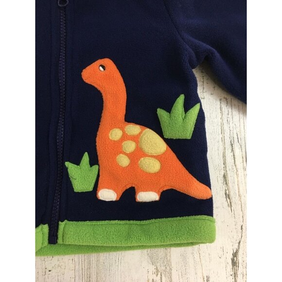 Widgeon Sz 9 M Baby Boys Fleece Dinosaur Coat NWT - Picture 4 of 13